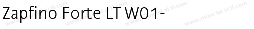 Zapfino Forte LT W01字体转换